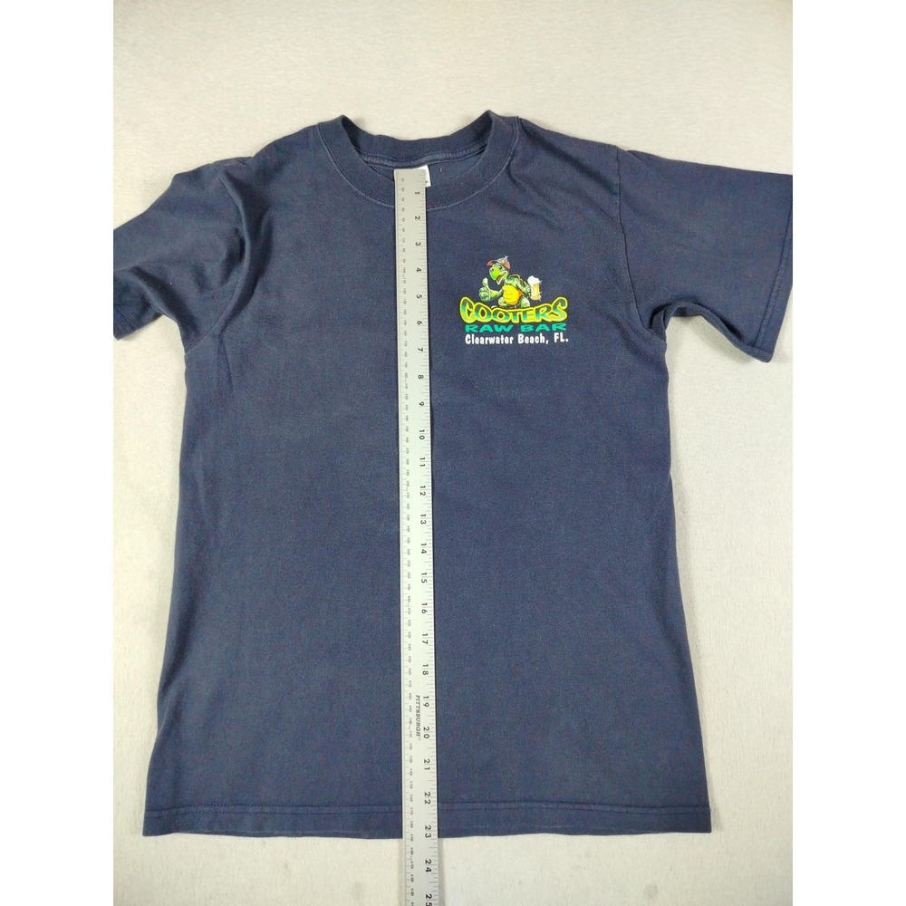 Vintage Anvil Cooters Raw Bar Shirt Mens Small Blue Clearwater Beach Florida - Picture 6 of 9